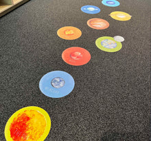 Load image into Gallery viewer, Planet Hopscotch Floor Decals
